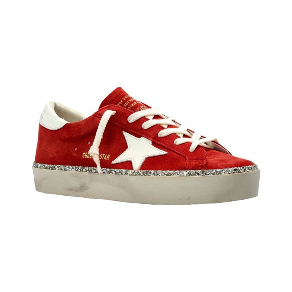 Golden Goose Hi Star Suede Sneaker, Red